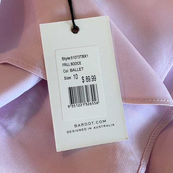 Bardot strapless Top Lilac US size 6 NWT - Picture 6 of 8